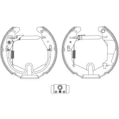 Bild av TEXTAR Shoe Kit Pro 84065200 de freins, freins à tambours avec cylindre roue, élément d&#039;ajustage SUZUKI: IGNIS 2, Wagon R+ II 3/5 portes