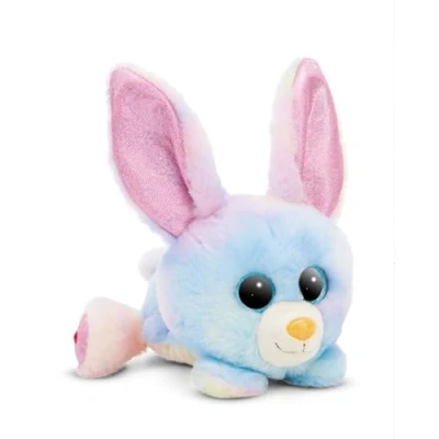 Bild av Gosedjur GLUBSCHIS Kanin Rainbow Candy 25 cm mångfärgad mjuk leksak gjord av plysch; Gullig att gosa och leka med, för barn vuxna utmärkt present