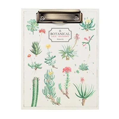 Bild av Grupo Erik Botanical Cacti Folder With Clip A5 File Includes Notepad and Pocket 6.7 x 8.58 inches / 17 21.8 cm Board Cute Stationery