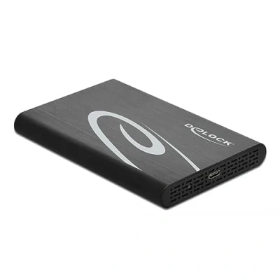Bild av Delock 2.5 External Enclosure SATA HDD &gt; USB 3.0 Förvaringslåda 6Gb/s 3.1 (Gen 2) transparent