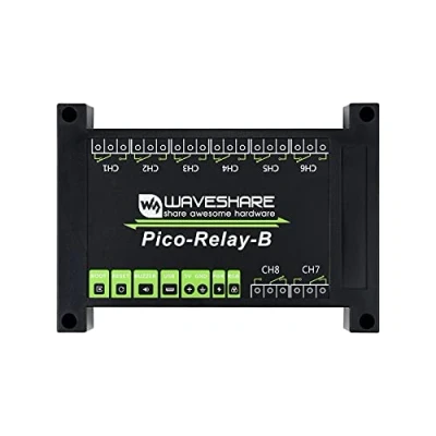 Bild av Waveshare Industrial 8 Channel Relay Module for Raspberry Pi Pico Power Supply Isolation Photocoupler