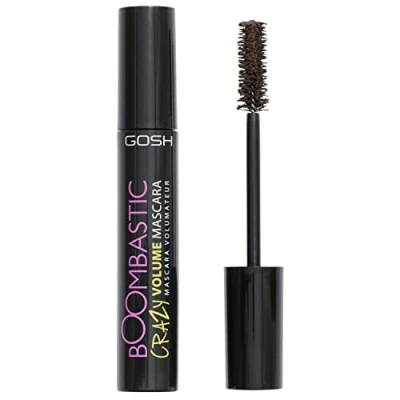 Bild av GOSH Boombastic Crazy mascara för extrem volym och långa fransar I Volume med exakt borsthuvud Lashes without klumps Hudvänlig, vegansk doftfri 05 chokladbrun