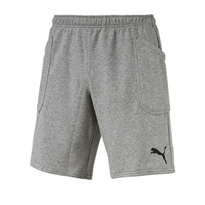Bild av PUMA Herren LIGA Casuals Shorts Hose, Medium Gray Heather Black, S