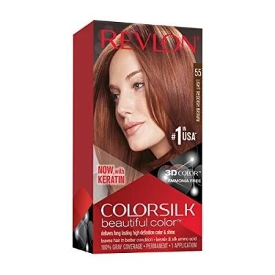 Bild av Revlon ColorSilk Beautiful Color 55 Light Reddish Brown