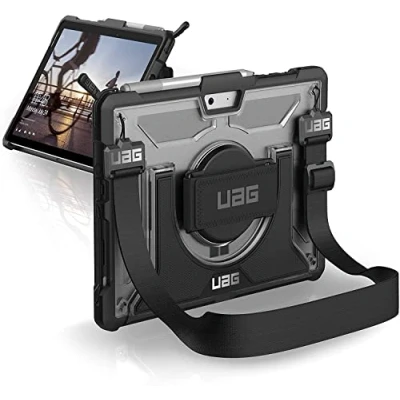 Bild av Urban Armor Gear UAG designad för Microsoft Surface Go 4/Surface 3/Surface 2/Surface Case 10,5 tum plasma med handrem och axelrem fjäderlätt robust militär dropptestat skydd is