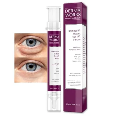 Bild av DERMAWORKS Immaculift Anti Wrinkle Facial Lifting Serum Omedelbar Lyfteffekt &amp; Rynkreducering Aging Hudvård för Män och Kvinnor, 20ml