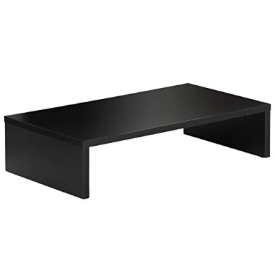 Bild av FITUEYES Trämonitorstativ PC laptop dator skärmhöjare, spara utrymme skrivbord organiseringsstativ 42,5 x 23,5 10 cm, max belastning 20 kg, svart