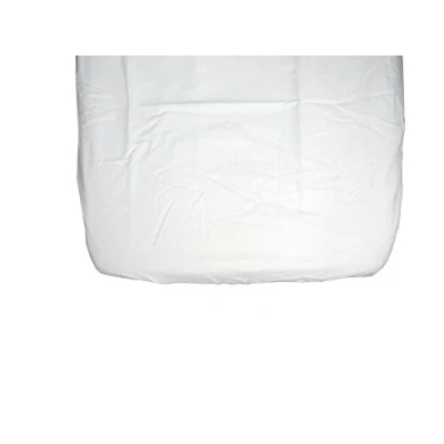 Bild av Ti TIN Förpackning med 2 lakan för barnvagnar, vagnar, 100% bomull, justerbara dra på elastiska babylakan, pack, vit, 35 x 75 cm