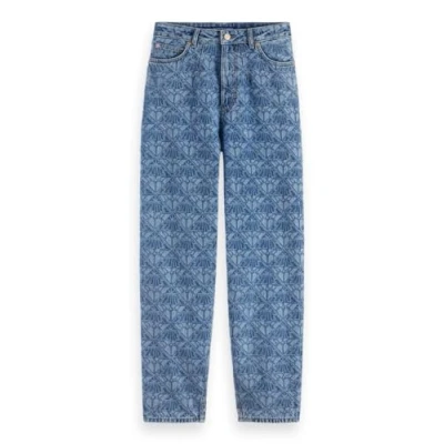 Bild av Scotch &amp; Soda THE TIDE Balloon WITH Longer Inseam Monogram Jeans relaxed fit, Storlek: 26x32, Blue denim