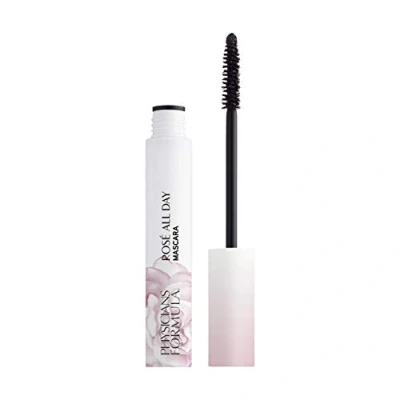 Bild av Physicians Formula Rosé All Day Mascara, Svart Mascara med Volym och Längdgivande, Högpigmenterad Formula, Berikad en Lyftande Blandning av Rosenvatten, Kakadu plommon, Gojibär, i Nyansen Black