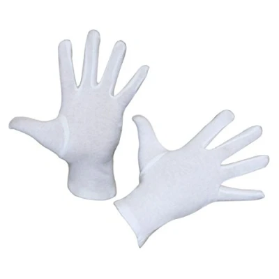 Bild av Kerbl 29727/6 bomullshandske Dermatex, 6 pack, blekt, herr (10), vit