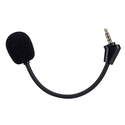 Bild av Ersättningsspelmikrofon för HyperX Cloud II trådlöst spelheadset på PC PS4 PS5 Nintendo Switch, 3,5 mm avtagbar bommikrofon