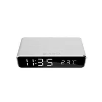 Bild av Gembird Digital alarm clock with Qi wireless charging function Silver