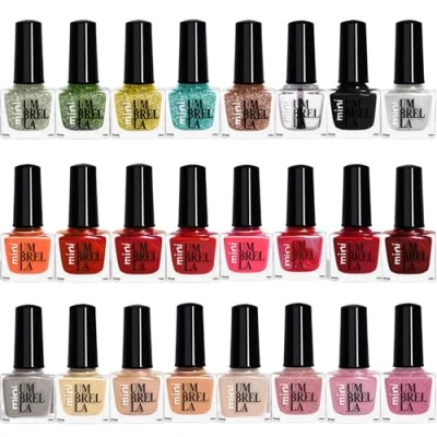Bild av 24 Classic Nail Polish Set Different Colours, 7ml EU Made (Set A)
