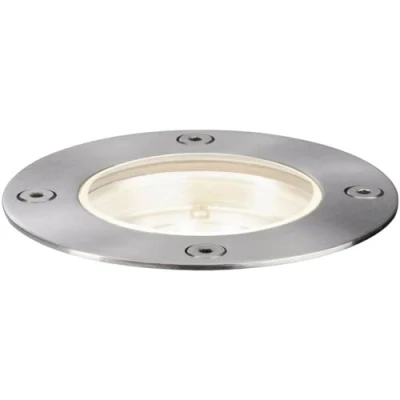 Bild av Paulmann 94228 Plug &amp; Shine LED utomhusbelysning infälld golvlampa rund inkl. 1x3,6 W IP65 dimbar utomhus rostfritt stål metall, plast 3000 K