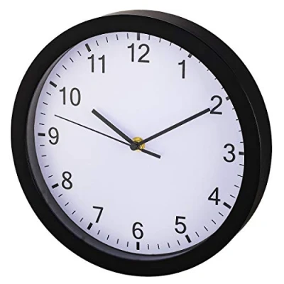 Bild av Hama Pure Quartz wall clock Circel Svart