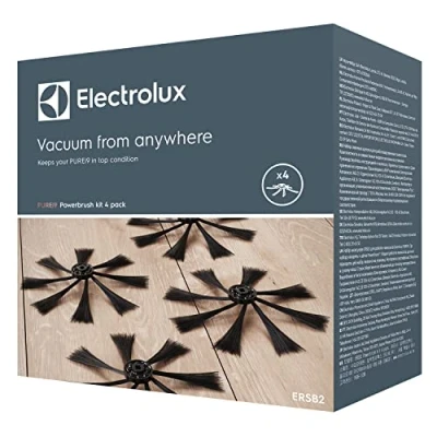 Bild av Electrolux PowerBrush till Pure i9 Robotdammsugare, Sidoborstar, Modell ERSB2, Exakt rengöring av kanter, Magnetisk fästfunktion, Vårdar dina golv och mattor 4 pack