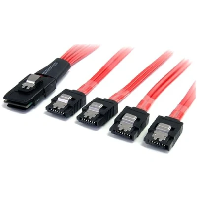 Bild av Startech.com SCSI kabel SFF 8087 till 4 x SATA 50 cm (UK import)