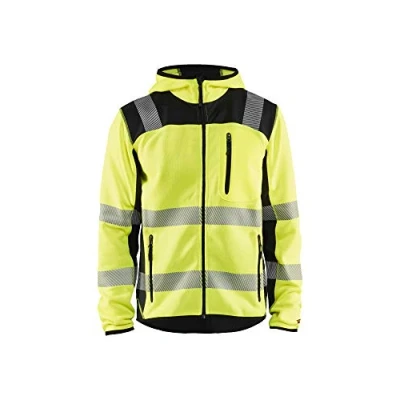 Bild av VARSELJACKA 4923 2120 STICKAD GUL/SVART L Beijerbygg Byggmaterial