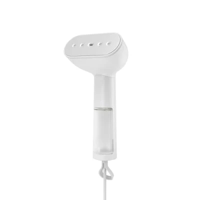 Bild av Steamery Handhållen Steamer Cirrus X, 1200W, Europlug, Munstycke I Rostfritt Stål, Värms Upp På 20 Sekunder, Resevänlig Handsteamer För Kläder Och Hemtextilier, Vit