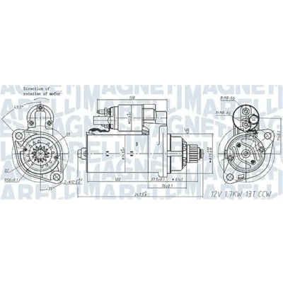 Bild av Startmotor Magneti marelli 063721508010