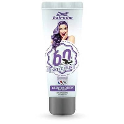 Bild av Hairgum Sixty&#039;s Semi permanent hårfärg 60 ml Plum