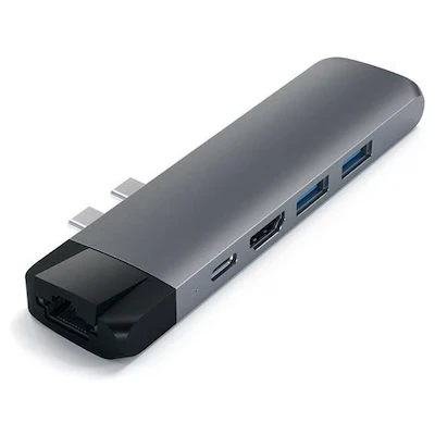 Bild av Satechi Type C Pro Hub Adapter for MacBook (with Ethernet)