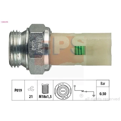 Bild av EPS 1.800.075 Sonde De Pression d&#039;Huile M18x1,5 1 Made in Italy OE Equivalent RENAULT: CLIO 1, ESPACE 3, Rapid, VOLVO: S40 I, 440 K