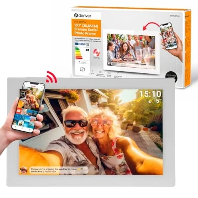 Bild av Denver Digital bildram PFF 1037W, 10,1 tum, vit, 1037White