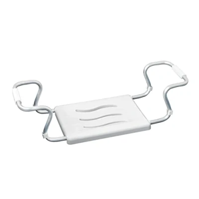 Bild av WENKO Badkarsstol Secura vit utdragbar, 120 kg lastkapacitet, plast, 5565 x 18 26 cm,