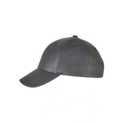 Bild av Flexfit Syntetiskt läder alpha form pappakeps unisex keps svart basic, svart, En Storlek