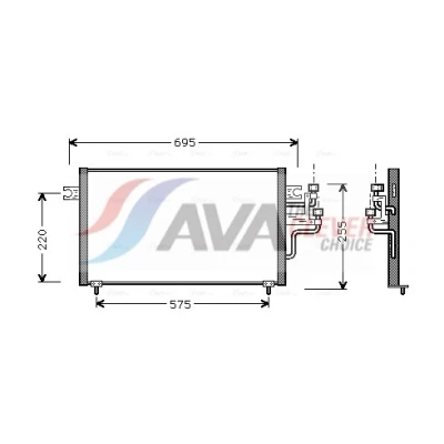 Bild av Kondensor, klimatanläggning AVA QUALITY COOLING MT5119