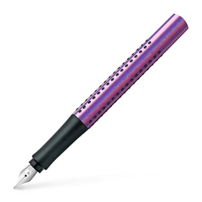 Bild av Faber Castell 140840 Reservoarpenna Grip Edition Glam, fjäderbredd M, violett, 1 st