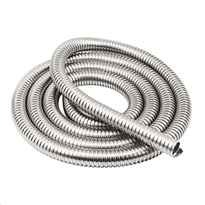 Bild av Kabelhylsa, kabelskydd 1 st meter lång längd rostfritt stål 304 metallrör gängad slangkabel flexibel rörhylsa skyddsslang (innerdiameter: ID 12 mm x m)