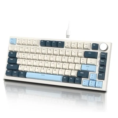 Bild av ATTACK SHARK K85 mekaniskt speltangentbord 75 % anpassningsbart respons magnetbrytare, Apex Pro TKL RGB Gasket Keyboard A75 QWERTY med vred, stöder DKS/MT/TGL, för PC/MAC