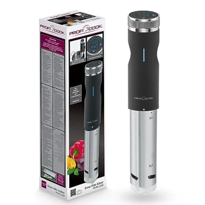 Bild av Profi Cook PC SV 1126 Sous vide spis Multifunktions LED display Touch kontrollpanel 800 Watt Silverfärgad