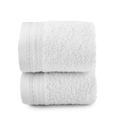 Bild av Top Towel Premium stora badhanddukar 2 ansiktshanddukar eller bidé 30 x 50 cm 100% bomull 600 gram vit