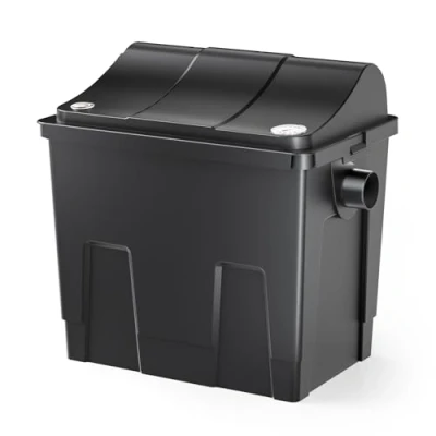 Bild av SunSun CBF 200U bioddammfilter med 9 W UVC enhet, filtersystem för Koi damm, 6 000 l/h inklusive filtermaterial biofilter dammfilter genomflödesfilter