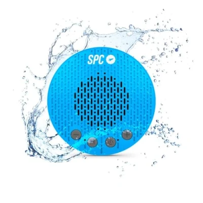 Bild av SPC Splash 2 Bluetooth 5.0 trådlös högtalare för dusch med sugkopp, IPX5, FM radio, handsfree, mikrofon, Blå