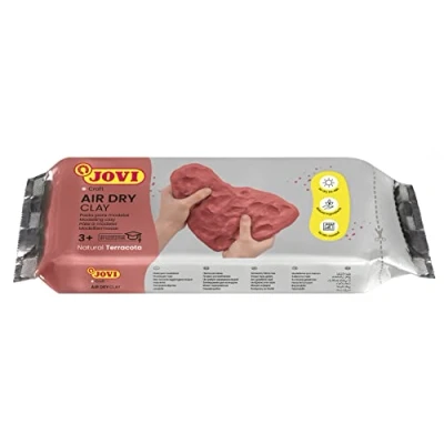 Bild av Jovi Air Dry modelleringsmassa, klar att använda, lufttorkning, baserad på fuktig ton, 1 kg i terrakotta