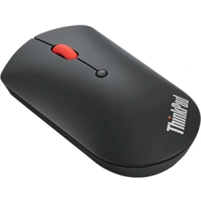 Bild av Lenovo ThinkPad Bluetooth Silent Datormus, Svart, Röd, 107 x 58 29 mm