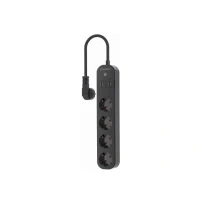 Bild av Gembird TSL PS S4U 01 Smart kraftlist AC 230 V 3680 Watt Wi Fi ingång: Typ F utgångskontakter: 4 (Typ F, 2 x USB, 24 pin USB C) 1.5 m sladd svart