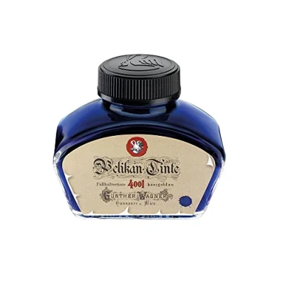 Bild av Pelikan Bläckglas bläck 4001®, kungsblått i historiskt glas, 62,5 ml, 1 glas