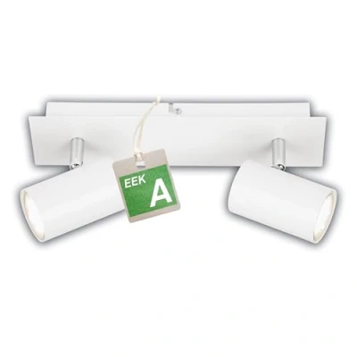 Bild av Briloner Taklampa Isil A, vit, 2 lampor, metall, vridbar