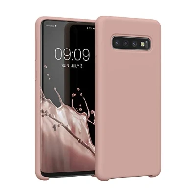 Bild av kwmobile fodral kompatibelt med Samsung Galaxy S10 TPU silikon telefonskydd mjuk finish hudlila