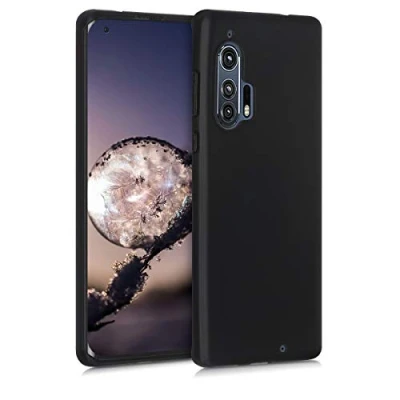 Bild av Kwmobile TPU fodral kompatibelt med Motorola Edge Plus/Edge mjukt smalt smidigt flexibelt skyddande telefonfodral svart matt