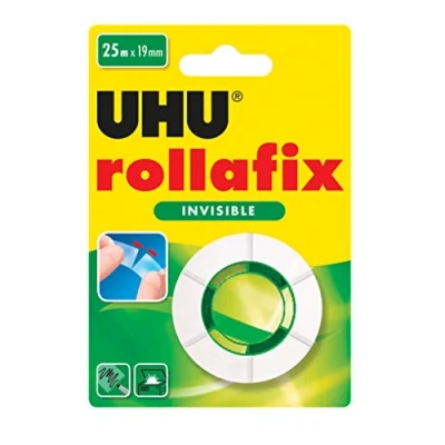 Bild av UHU självhäftande film rollafix osynlig, 19 mm x 25 m