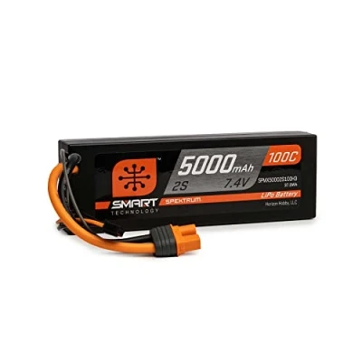 Bild av Spektrum Batteri 7,4 V 5000 mAh 2S 100C Smart Hardcase LiPo batteri: IC3