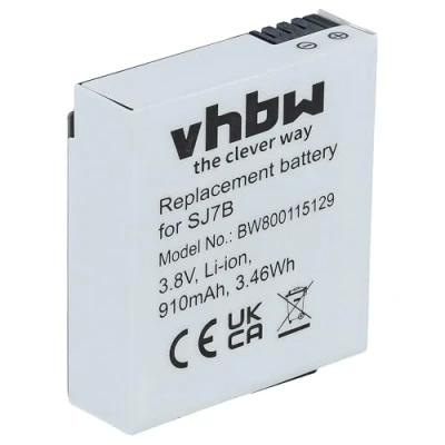 Bild av vhbw batteri kompatibel med Sjcam SJ7 Star videokamera (910 mAh, 3,8 V, Li Ion)