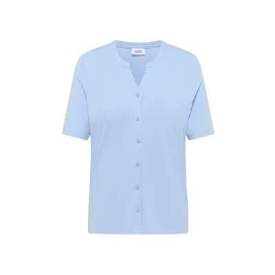 Bild av CECIL T shirt i tunika look Light Sky Blue M